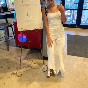 Endless rose white jumpsuit